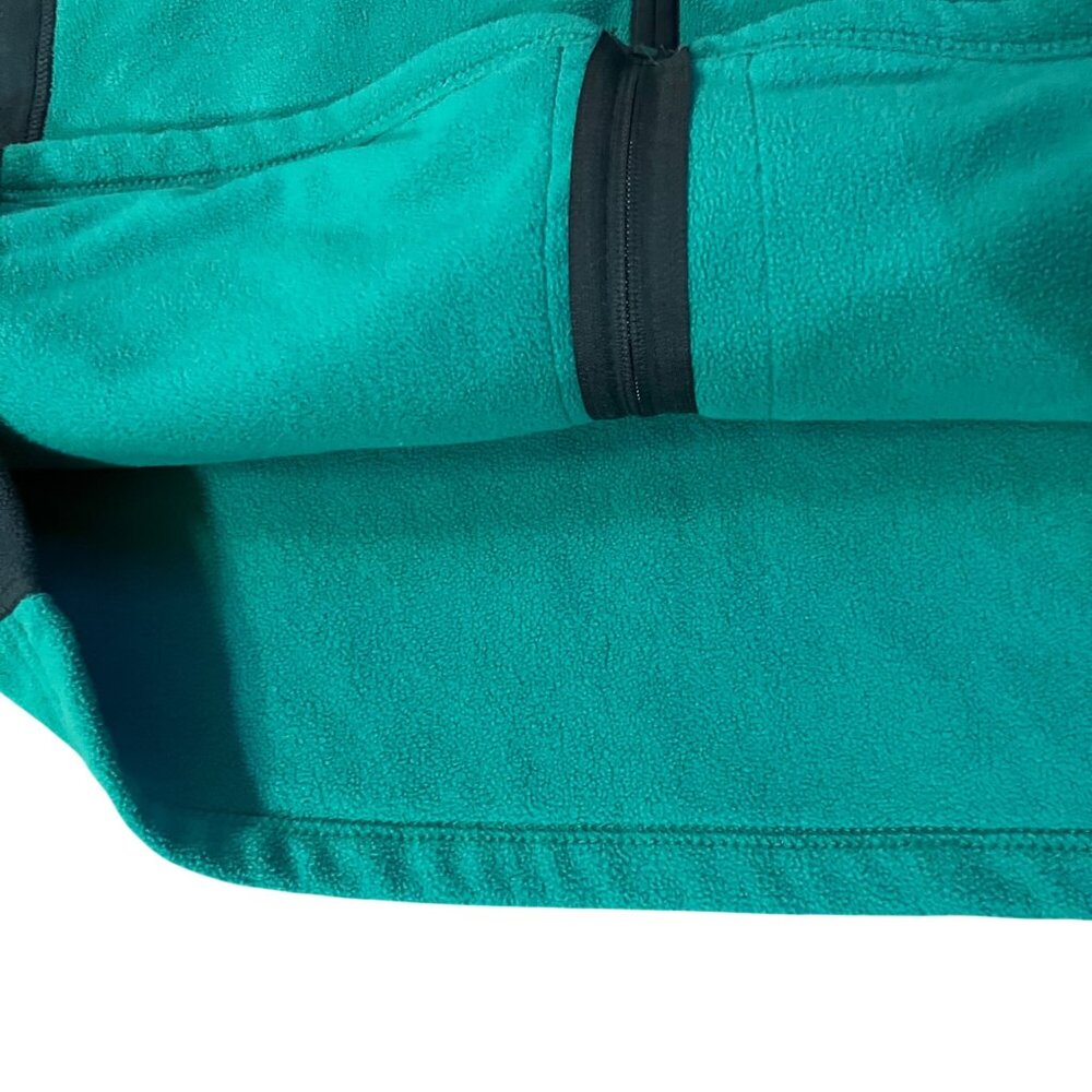 Merona Fleece Jacket Women's 4X Plus Size Teal Black Full Zip Used - Picture 11 of 11